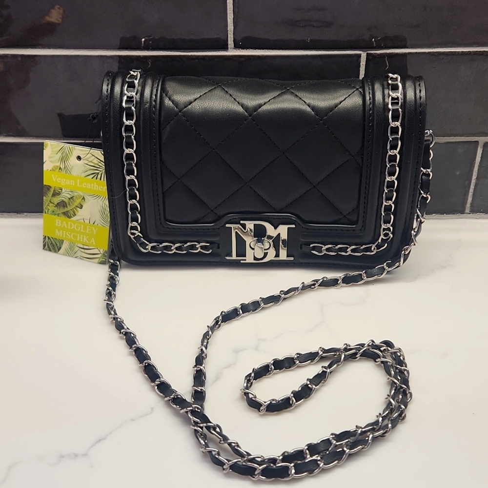 Badgley Mischka Quilted Crossbody NWT